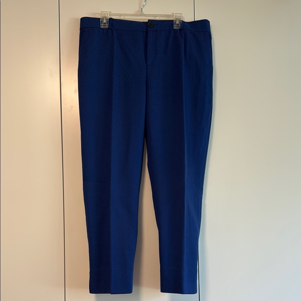 Banana Republic Blue Ankle Cropped Pants Straight-Leg
